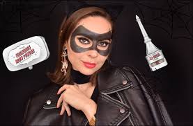 halloween catwoman mask using brow