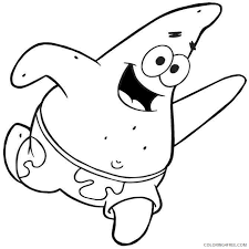 Spongebob thanksgiving coloring sheets pages template. Spongebob Squarepants Coloring Pages Patrick Coloring4free Coloring4free Com