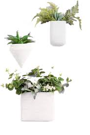set of 6 wall hanging planter vase