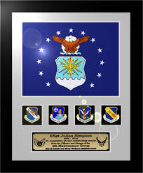 framed air force flag gift 12 x 15