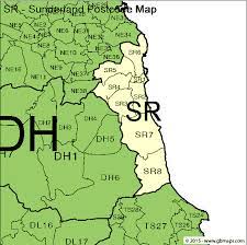 sunderland postcode area and district