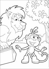 Are you looking for dora coloring pages? Dora The Explorer Boots And Leon The Lion Printable Coloring Page