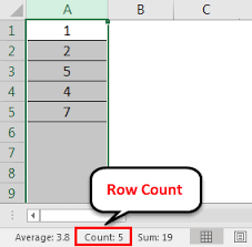 row count in excel how to count the