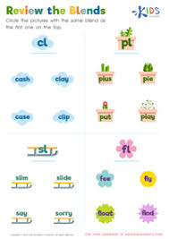 A blends chart is a group of two to three consonants in words that make a distinct consonant sound. 1st Grade Consonant Blends Worksheets