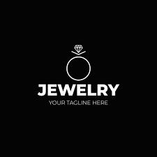 linear shiny diamond jewelry logo template