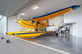 private airplane hangar contemporary