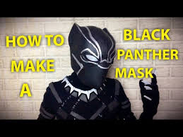 make a diy black panther mask you