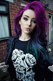 Shoulder length purple hair and your blue eyes! Purple To Blue Ombre Hair All About The Hair Hair Beauty At Repinned Net