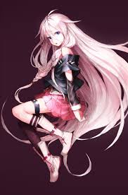 It's a unique color, even if not as uncommon as other anime hair colors like white. Ia Vocaloid Illustrazione Manga Ragazze Anime Vocaloid