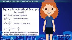 method to solve quadratic equations