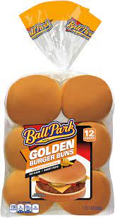 golden hamburger buns ball park buns