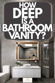 how deep is a bathroom vanity