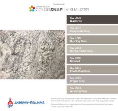 Sherwin williams black fox is a perfect black color with extremely rich brown undertones. I Found These Colors With Colorsnap Visualizer For Iphone By Sherwin Williams Black Fox Sw 7020 Colonna Deck Colors Matching Paint Colors Sherwin Williams