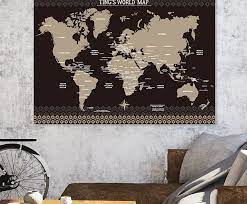 World Map Hanging Cloth Customization
