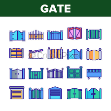 Gate Icon Stock Vector 4195660