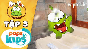 POPS Kids - Om Nom Stories Tập 3 - Đến Giờ Tắm Rồi! | Hoạt Hình Thiếu Nhi  Chú Ếch Con Ăn Kẹo 2021