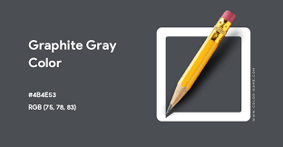 Graphite Gray Color Hex Code Is 4b4e53