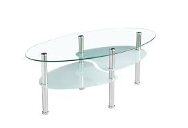 Tempered Glass Table With Glass Shelves