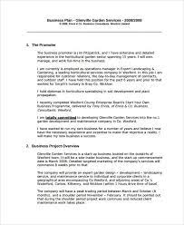 Business Plan Template For Service