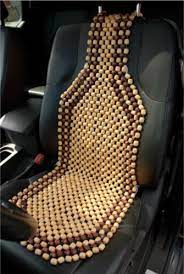 Wooden Bead Car Van Taxi Front Seat