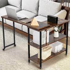 Free Rotating Wood End Side Table With