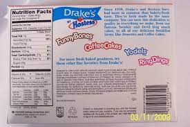 drakes cakes nutritional information