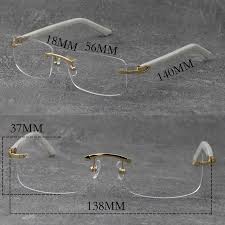 rimless 18k gold frame mens rimless