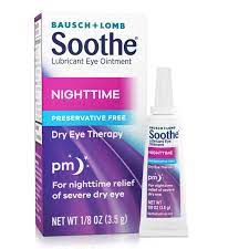 nighttime lubricating eye ointment for