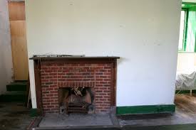 Painting Old Brick Fireplace Back