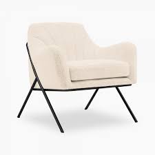 bailey accent armchair ivory white