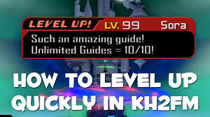 How To Level Up Quickly In Kingdom Hearts 2 Final Mix Kingdom Hearts Hd 2 5 Remix Guides