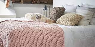 tricoter un plaid en grosses mailles