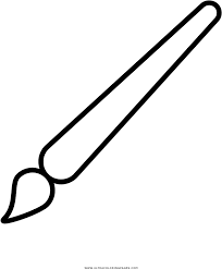 paint brush coloring page clipart