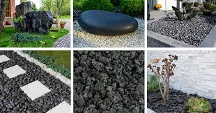 Black Rocks Landscaping Ideas With