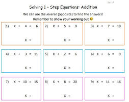 Algebra Maths Worksheets 2x Digital