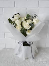 scentales minimalist white rose flower