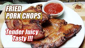 cook tasty and juicy fried pork chops
