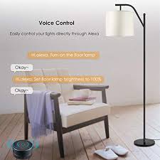 Consider a modern floor lamp's overall shape and size. Floor Lamp Wellwerks Wifi Smart Light Classic Standing Industrial Arc Light With Lamp Shade Modern Floor Lamp For Living Room Bedroom Study Room Pricepulse