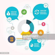 Pie Chart And Finance Infographic Template Vector