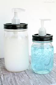 how to make mason jar soap dispensers
