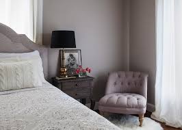 grey and yellow and purple bedroom