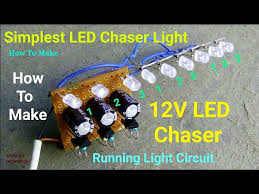 12v led chaser light circuit