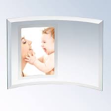 Curved Glass Vertical Photo Frame