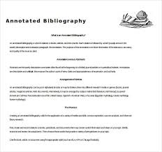 Sample Annotated Bibliography