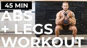 45 min abs and legs workout leg and