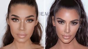 kim kardashian makeup using all