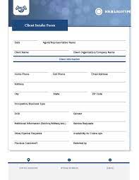 42 printable client intake forms free
