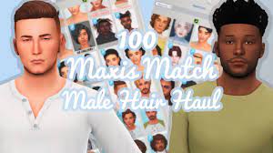 the sims 4 maxis match male hair haul