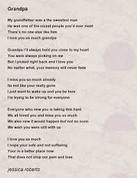 grandpa grandpa poem by jessica roberts