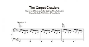 the carpet crawlers piano vocal